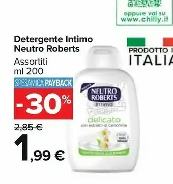 Carrefour Neutro Roberts Detergente Intimo offerta