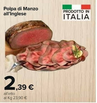Carrefour Polpa Di Manzo All'Inglese offerta
