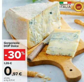 Carrefour Gorgonzola DOP Dolce offerta
