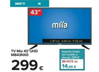 Miia Tv 43'' UHD MB43NX0