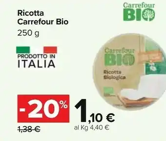Carrefour Carrefour - Ricotta Fresca 250 G(ml) offerta