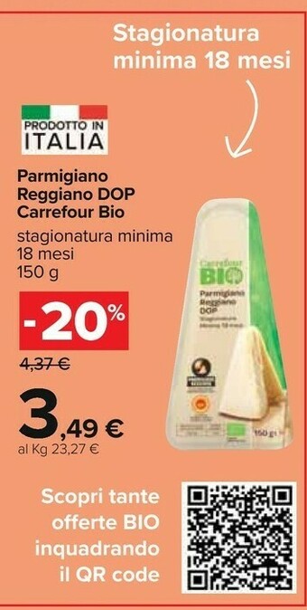 Carrefour Carrefour Parmigiano Reggiano Dop offerta