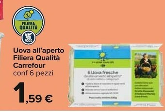 Carrefour Carrefour - 6 Uova Fresche Cat A offerta