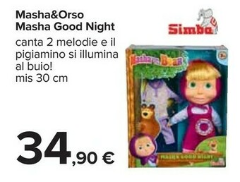 Simba Toys Masha E Orso - Bambola Masha 12 Cm
