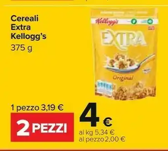 Carrefour Kellogg's - Kellogg's Extra Delizia Di Frutta 375 G(ml) offerta