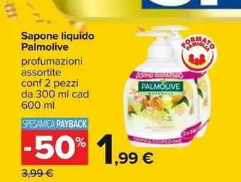 Carrefour Palmolive IT05463A Sapone 300 Ml Sapone Liquido offerta