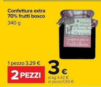 Confettura Extra 70% Frutti Bosco