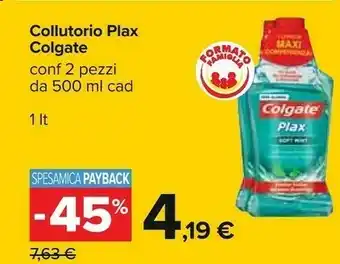 Carrefour Colgate Plax offerta
