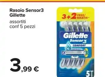 Carrefour Gillette Rasoio Sensor3 offerta