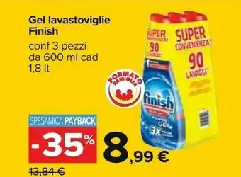 Carrefour Finish Gel Lavastoviglie offerta