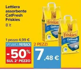Carrefour Friskies Lettiera Assorbente Catfresh offerta