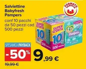 Carrefour Pampers Salviettine offerta