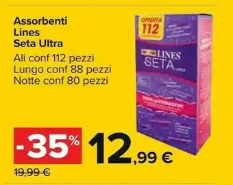 Carrefour Lines Assorbenti offerta