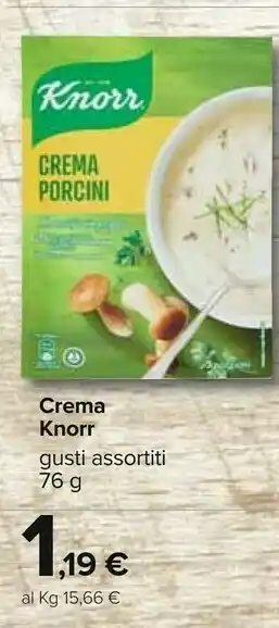 Carrefour Knorr Crema offerta
