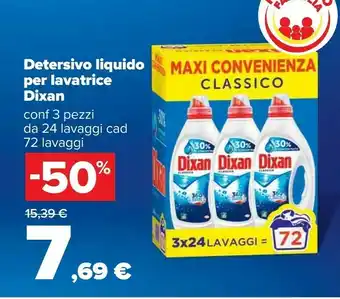 Carrefour Dixan Detersivo Liquido Per Lavatrice offerta
