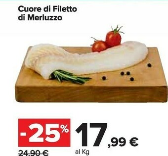 Carrefour Market Cuore Di Filetto Di Merluzzo offerta