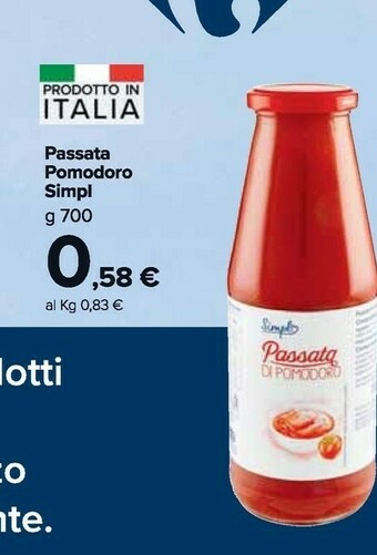 Carrefour Market Simpl Passata Pomodoro offerta