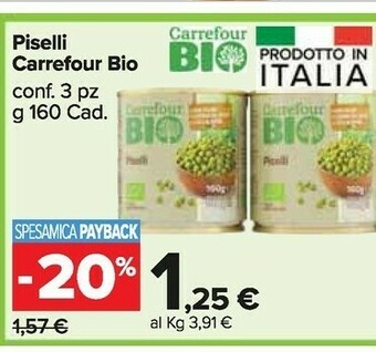 Carrefour Market Piselli offerta
