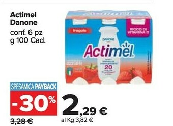 Carrefour Market Danone Actimel offerta