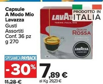 Carrefour Market Lavazza Capsule A Modo Mio offerta