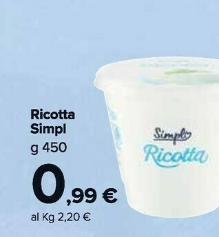 Carrefour Market Simpl Ricotta offerta