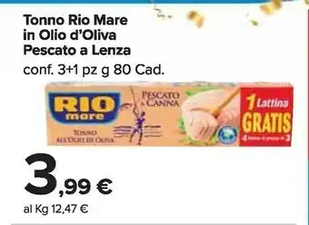 Carrefour Market Rio Mare Tonno In Olio Di Oliva offerta