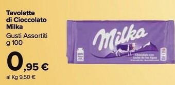 Carrefour Market Milka Tavolette Di Cioccolato offerta
