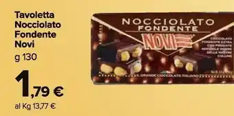 Carrefour Market Novi Nocciolato Fondente 130 G(ml) offerta