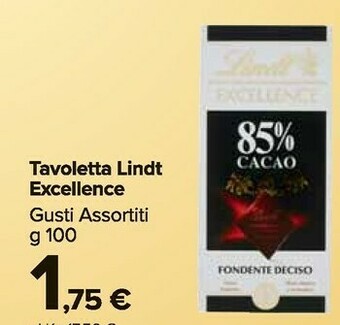 Carrefour Market Lindt Excellence 85% Cacao 100 G(ml) offerta