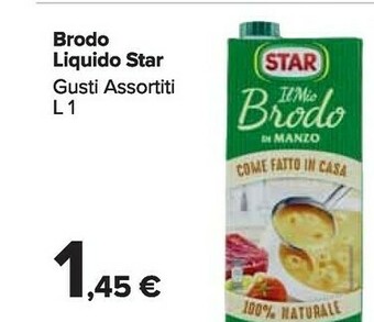 Carrefour Market Star Brodo Liquido offerta