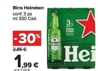 Carrefour Market Heineken Birra 330 G(ml) offerta