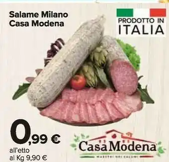 Carrefour Market Casa Modena Salame Milano offerta
