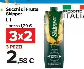 Carrefour Skipper Succhi Di Frutta offerta
