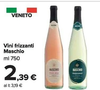 Carrefour Market Cantine maschio Vini Frizzanti offerta