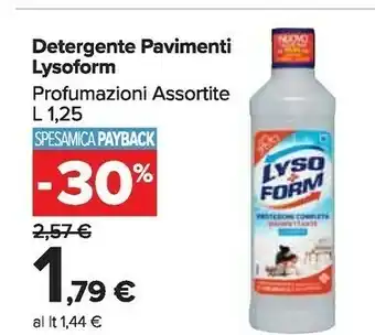 Carrefour Lysoform 8717163806968 Detergente/restauratore Per Pavimento Liquido (concentrato) offerta