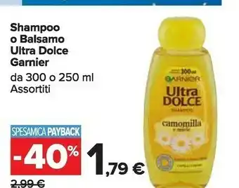 Carrefour Garnier Ultra Doux Donne Shampoo 250 Ml offerta