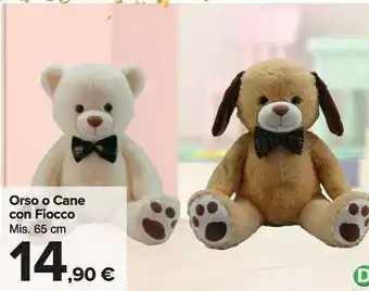 Carrefour Orso O Cane Con Fiocco offerta