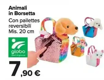 Animali In Borsetta Con Pailettes Reversibili