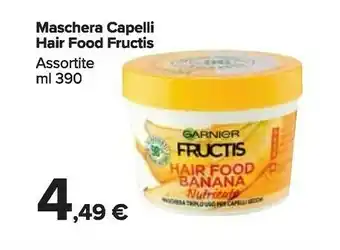 Carrefour Garnier Fructis FRU HAIR FOOD J390 FNL BANANA Maschera Per Capelli Unisex offerta