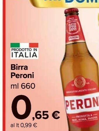 Carrefour Market Peroni Birra 660 G(ml) offerta