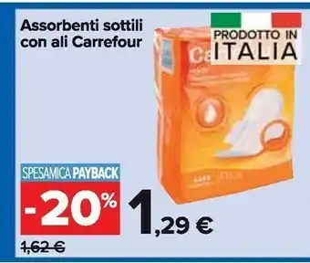 Carrefour Carrefour Assorbenti Sottili Con Ali offerta