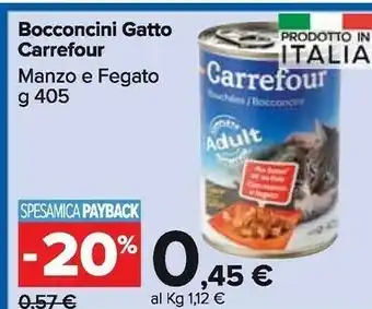 Carrefour Carrefour Bocconcini Gatto Manzo E Fegato offerta