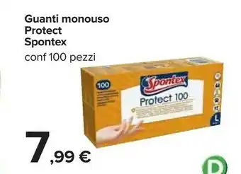 Carrefour Spontex Guanti Monouso Protct offerta