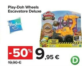 Carrefour Play-doh Wheels Escavatore offerta