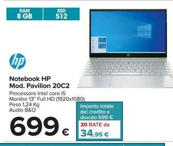 Carrefour HP Notebook Pavilion 20C2 offerta