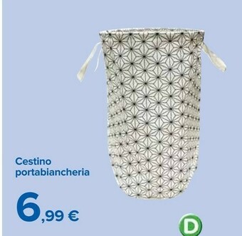 Carrefour Cestino Portabiancheria offerta