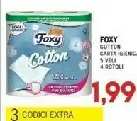 Gran Risparmio Foxy Cotton Carta Igienica offerta