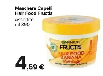 Carrefour Market Garnier Maschera Capelli Hair Food offerta