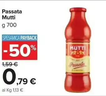 Mutti Passata Di Pomodoro 700 G(ml)