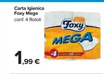 Carrefour Market Foxy Carta Igienica 4 Rotoli offerta
